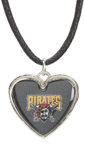 MLB Pittsburgh Pirates Crystal Heart Reversible Necklace