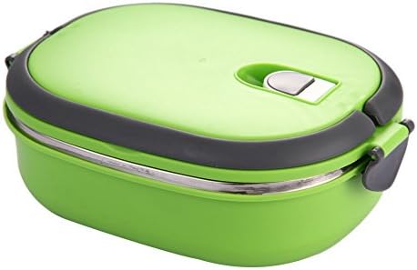 0.9L Insulated-Lunch-Bento-Box-Food-Storage-Container-Thermo-Server-Thermal-Green