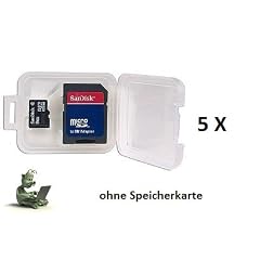 RYDGES� RMT-KBSK5 5 St�ck Kunststoffbox f�r Speicherkarten SD/MMC/MINISD/microSD/micro SD SDHC Aufbewahrung Aufbewahrungsbox Aufbewahrungsschachtel Schachtel SD Karte Box