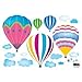 Reusable Decoration Wall Sticker Decal - Hot Air Balloons in the Sky