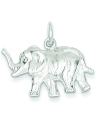 Sterling Silver Elephant Charm Pendant Africa Animal