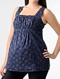 A Pea in the Pod: Sleeveless Shirring Detail Maternity Blouse