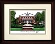 East Carolina University Alma Mater Alma Mater 14x18 Lithograph in Mahogany Frame
