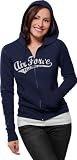 Air Force Falcons Women's Distressed Tail Sweep Full Zip Hooded Sweatshirt