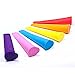 PomStream Set of 6 Colorful Ice Pop Molds - Premium Quality Silicone Ice Popsicle Maker