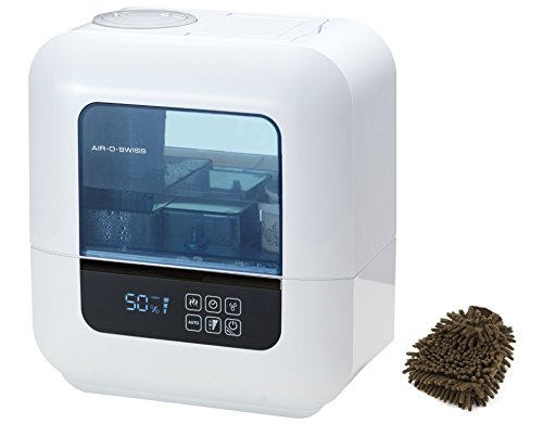 Air-O-Swiss AOS U700 Digital Warm and Cool Mist Ultrasonic Humidifier (Complete Set) w/ Bonus: Premium Microfiber Cleaner Bundle
