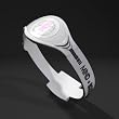 Active Energy Bracelet Wristband WHITE w/ Black Lettering