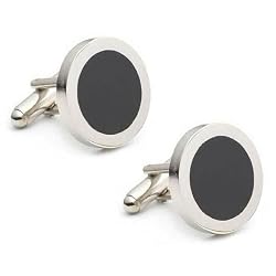 Black Dot Cufflinks