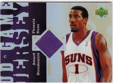 2006-07 UD Reserve Game Jersey Amare Stoudemire Phoenix Suns #AS Basketball Card