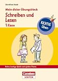 Produkt-Bild: RICHTIG &uuml;ben - Mein dicker &Uuml;bungsblock - Schreiben und Lesen 1. Klasse