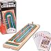 Pressman Toy Corporation Wood Cribbage with Cards