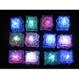 Water Submersible Decorative LED Ice Cubes - 12-pack Multicolor