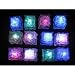 Water Submersible Decorative LED Ice Cubes - 12-pack Multicolor