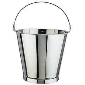 Paderno World Cuisine stainless steel bucket with base 12 5 8 quarts by Paderno/World Cuisine