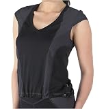 Shock Absorber Womens V-Neck Top Black