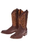 Resistol Ranch M4510 Crocodile Cowboy Boots Mens - Cigar