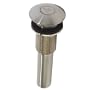 Decolav 9298-SN Push Button Closing Umbrella Drain without Overflow, Satin Nickel