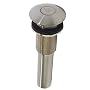 Decolav 9298-SN Push Button Closing Umbrella Drain without Overflow, Satin Nickel