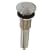 Decolav 9298-SN Push Button Closing Umbrella Drain without Overflow, Satin Nickel