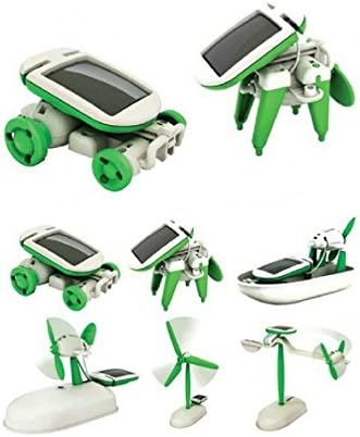 6 in 1 Solar Power DIY Educational Toy Kit Boat Fan Car Robot