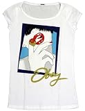 Glamour in White Juniors/Womens T-shirt by Obey Clothing