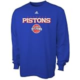 adidas Detroit Pistons Royal Blue Youth True long sleeve T-shirt