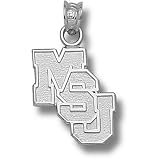 Mississippi State Univ Msu Stagger Pendant (Silver)