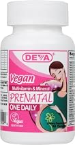 Deva Vegan Vitamins Prenatal Multivitamin Tablets, 90 Count Bottle