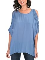 Never Paris Blusa Ingrid (Denim)