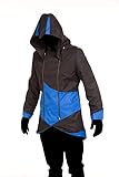 Cosplay Costume Hoodie/Jacket/Coat-10 Opitions for the fans,Black with Blue,Men Medium