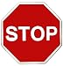 Z22 STOP SIGN BELT BUCKLE