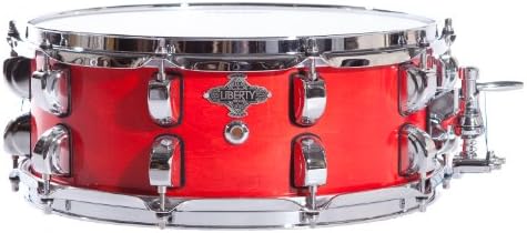 Liberty Drums Translucent LD-BIR-1455-TR03 14-Inch Snare Drum Candy Apple Red
