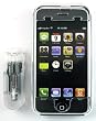 Apple iPhone Crystal Clear Hard Cover Case Protector w/ Removable Belt Clip and LCD Cover + Premium Car Charger + Home/ Travel/ Wall Charger for iPhone