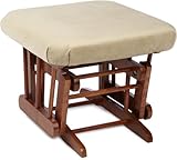 IMAGE OF Dutailier Regular Harvest Finish Gliding Matching Ottoman, Sage Green Microfiber