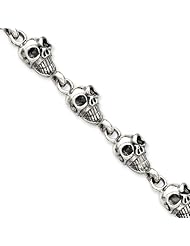 Sterling Silver Skull Bracelet