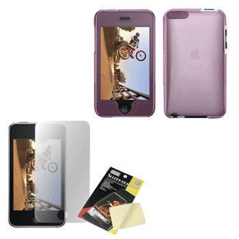 Cbus Wireless Purple Hard Case / Cover / Shell & LCD Screen Protector for Apple iPod Touch 2nd (2G) & 3rd (3G) Generation