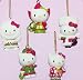 5-Piece Miniature Hello Kitty Global Christmas Ornament Gift Set