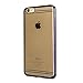 iPhone 6s Case, iPhone 6 Case, E-JOY® Premium Ultra Slim [0.3mm] Lightweight TPU Soft Transparent Crystal Clear back panel + [Electroplate] Plating TPU bumper Case Cover Shell (Plating Claer/Black)