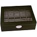 Watch Box Storage Case Leather For 10 Watches With Lucite Window