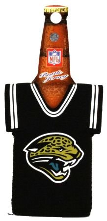JACKSONVILLE JAGUARS BOTTLE JERSEY KOOZIE COOLER