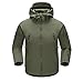 Hanxue Men's Camo Winter Jacket Waterproof Warm Hooded Jacket
