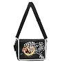 New Ed Hardy Unisex Bulldog Tattoo Messenger Handbag Satchel~newest 2009 Collection