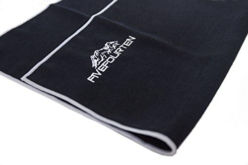Soft Microfiber Yoga/Gym Towel - Fast Drying, Super Absorbent, Anti Bacterial. Great for the Gym, Yoga, Camping, etc. + 1 tree planted with every purchase (Black) - FiveFourTen
