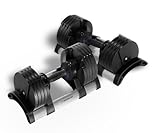 StairMaster Pair of TwistLock Adjustable Dumbbells (100-Pounds)
