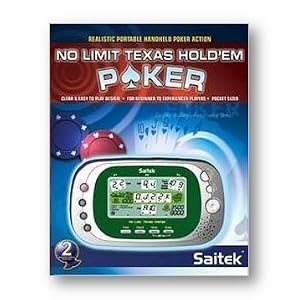 No Limit Texas Hold'em Poker Hand Held Game by Saitek