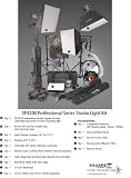 SP4200 Professional Portrait Studio Kit - 3 Studio Flash/Strobe, Boom stand, 3 softboxes, 3 backdrops, backdrop stand wireless