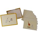 Clowns with Gifts Mauricio Arias Illustration Thank you Notecards Boxed Set French, Nouvelles Images