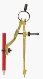 General Tools 842CP Pencil Compass Divider And Scriber