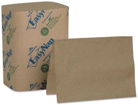 GEORGIAPACIFICPRO 32015 EasyNap Embossed Dispenser Napkins One-Ply, 6 1/2" x 9 7/8", Brown, 6000/Carton