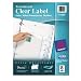 Avery Index Maker Translucent Dividers with Color Labels, 8-Tab, Letter Size (8.5 x 11), Clear, 8 per Set (11450)